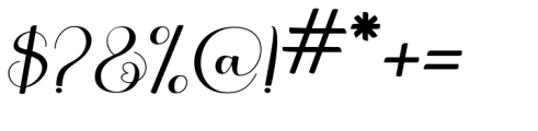 Ainsleyon Regular Font OTHER CHARS