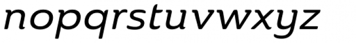 Ainslie Extd Medium Italic Font LOWERCASE