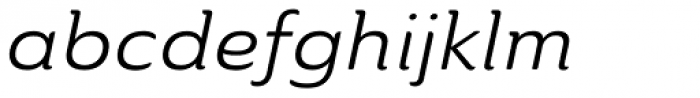 Ainslie Extd Regular Italic Font LOWERCASE