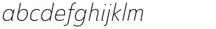 Ainslie Sans Cond Light Italic Font LOWERCASE