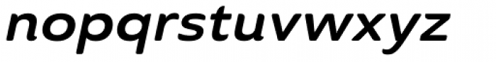 Ainslie Sans Extd Bold Italic Font LOWERCASE