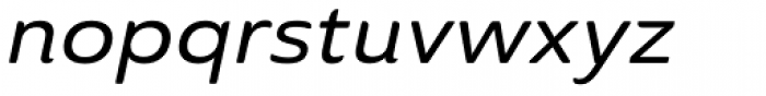 Ainslie Sans Extd Medium Italic Font LOWERCASE