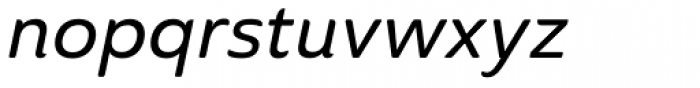 Ainslie Sans Medium Italic Font LOWERCASE