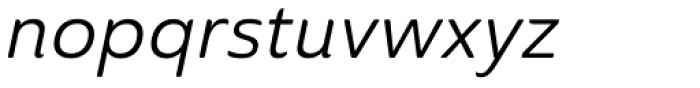 Ainslie Sans Regular Italic Font LOWERCASE