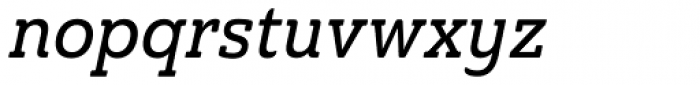 Ainslie Slab Cond Medium Italic Font LOWERCASE
