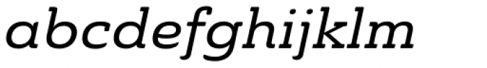Ainslie Slab Extd Medium Italic Font LOWERCASE
