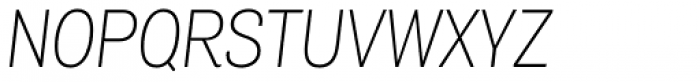 Air Condensed UltraLight Italic Font UPPERCASE