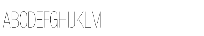 Air Pro Compressed Hairline Font UPPERCASE