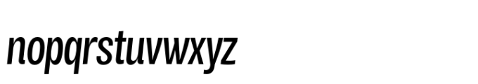 Air Pro Compressed Italic Font LOWERCASE