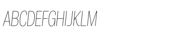 Air Pro Compressed UltraLight Italic Font UPPERCASE