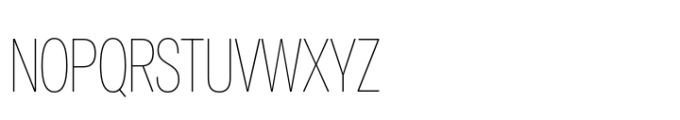 Air Pro Compressed UltraLight Font UPPERCASE