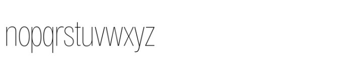 Air Pro Compressed UltraLight Font LOWERCASE