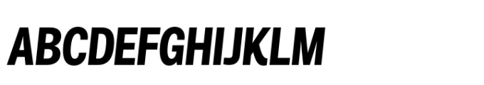Air Pro Condensed Bold Italic Font UPPERCASE