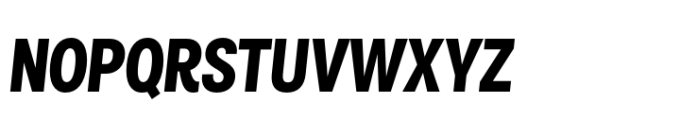 Air Pro Condensed ExtraBold Italic Font UPPERCASE