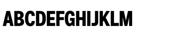 Air Pro Condensed ExtraBold Font UPPERCASE