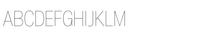 Air Pro Condensed Hairline Font UPPERCASE