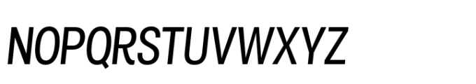 Air Pro Condensed Italic Font UPPERCASE