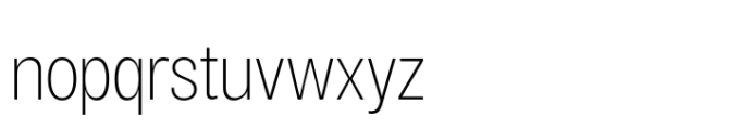Air Pro Condensed Thin Font LOWERCASE