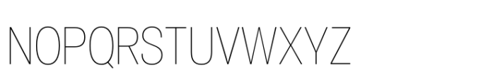 Air Pro Condensed UltraLight Font UPPERCASE