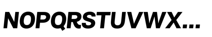 Air Pro Extended ExtraBold Italic Font UPPERCASE