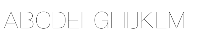 Air Pro Extended Hairline Font UPPERCASE