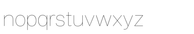 Air Pro Extended Hairline Font LOWERCASE