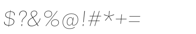Air Pro Extended UltraLight Italic Font OTHER CHARS