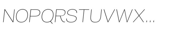 Air Pro Extended UltraLight Italic Font UPPERCASE
