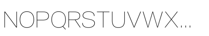 Air Pro Extended UltraLight Font UPPERCASE