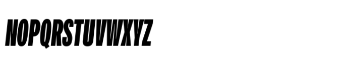 Air Pro Extra Condensed Bold Italic Font UPPERCASE