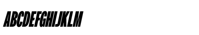 Air Pro Extra Condensed Bold Oblique Font UPPERCASE