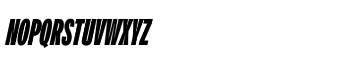 Air Pro Extra Condensed Bold Oblique Font UPPERCASE