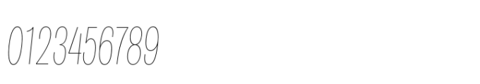 Air Pro Extra Condensed Hairline Italic Font OTHER CHARS