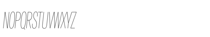 Air Pro Extra Condensed Hairline Italic Font UPPERCASE