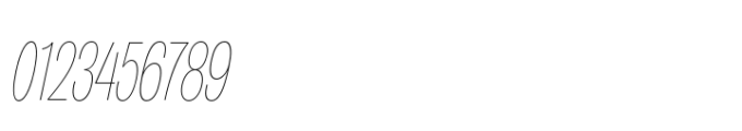 Air Pro Extra Condensed Hairline Oblique Font OTHER CHARS