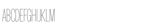 Air Pro Extra Condensed Hairline Font UPPERCASE