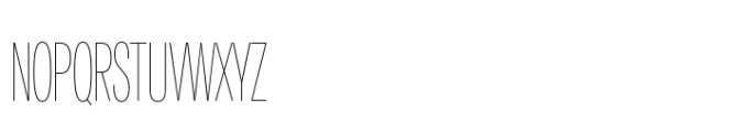 Air Pro Extra Condensed Hairline Font UPPERCASE
