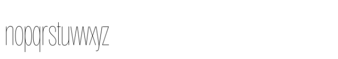 Air Pro Extra Condensed Hairline Font LOWERCASE