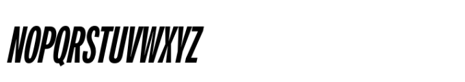 Air Pro Extra Condensed Medium Oblique Font UPPERCASE