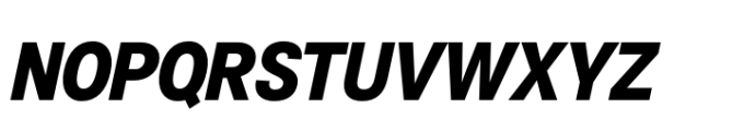 Air Pro ExtraBold Oblique Font UPPERCASE