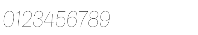 Air Pro Hairline Italic Font OTHER CHARS