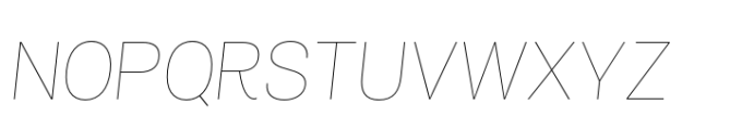Air Pro Hairline Italic Font UPPERCASE
