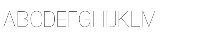 Air Pro Hairline Font UPPERCASE