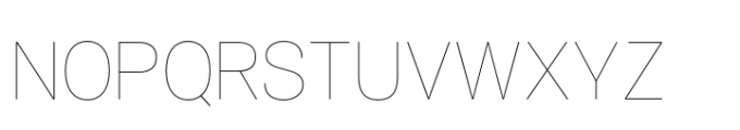 Air Pro Hairline Font UPPERCASE