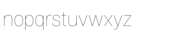Air Pro Hairline Font LOWERCASE