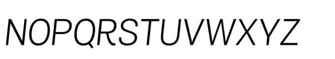 Air Pro Light Italic Font UPPERCASE