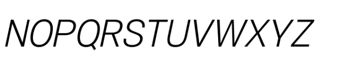 Air Pro Light Oblique Font UPPERCASE