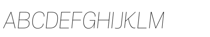 Air Pro UltraLight Italic Font UPPERCASE