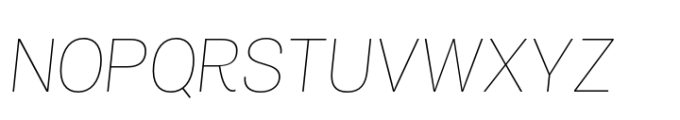 Air Pro UltraLight Italic Font UPPERCASE