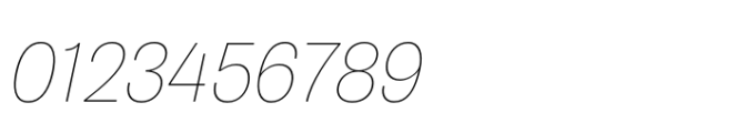 Air Pro UltraLight Oblique Font OTHER CHARS